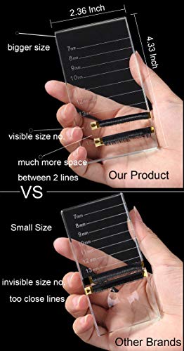 Eyelash Extension Crystal Pallet Lash Holder Tray 4.3x2.4 Inch