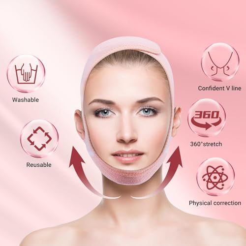 Juskaa V Line Lifting Mask with Chin Strap for Face Slimming
