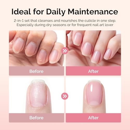 MelodySusie 7-in-1 Cuticle Remover Kit with Cream & Oil