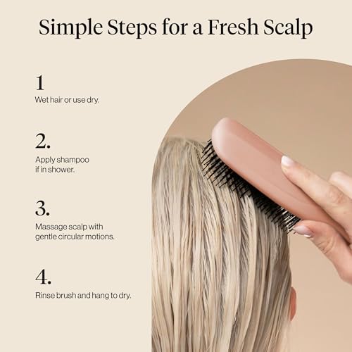 Kitsch Scalp Renewal Brush - Exfoliating Scalp Massager, Terracotta