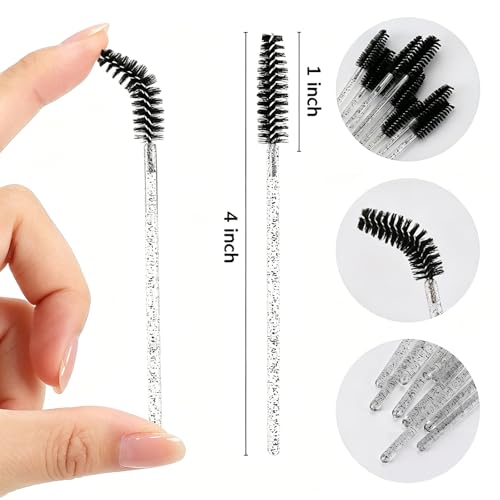 Disposable Mascara Wands 300Pcs | Eyelash Brushes Applicators for Lash Extensions & Brows
