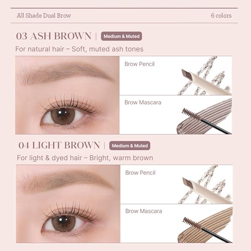 All Shade Dual Brow - 2-in-1 Eyebrow Pencil & Mascara