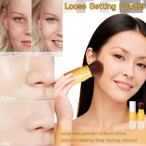 Mineral Powder Sunscreen SPF 35 - Matte Setting Powder for Face