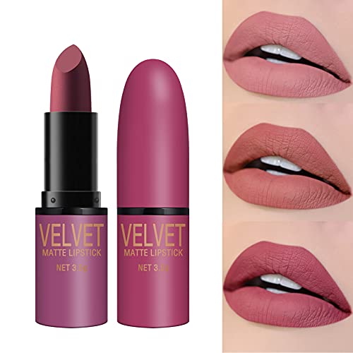 Dulele 6-Color Velvet Matte Lipstick Set, Waterproof Long-Lasting