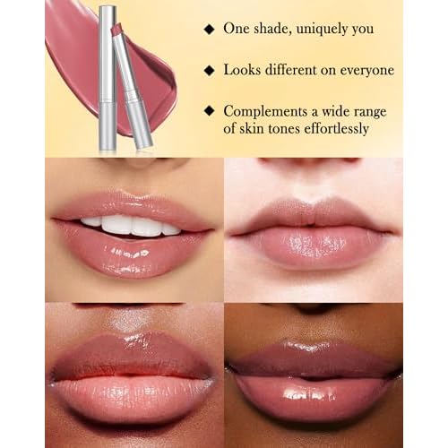 Tinted Lip Balm-2Pcs Hydrating Black Brown Pink Sugar Color Lip Tint Moisturizer,Shiny Honey Lip Care Balm for Dry Lip,Moisturizing Sheer Lip Gloss Lip Treatment, Christmas Lip Makeup Gift for Women