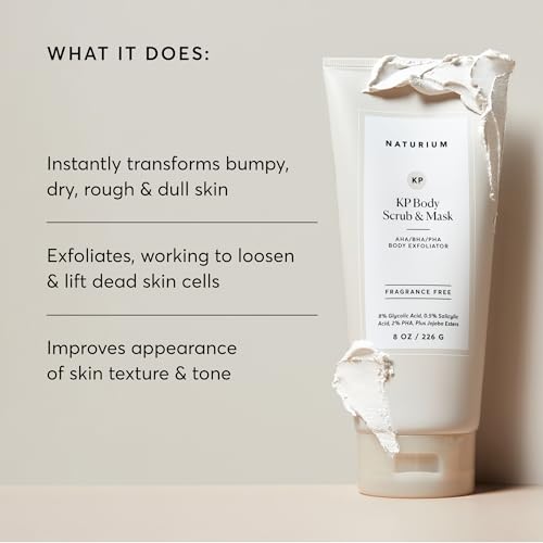 Naturium KP Body Scrub & Mask – 8 oz Keratosis Pilaris Treatment