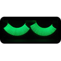 White Luminous Costume Halloween Gloss In Darkness Party Lashes 1 Pair