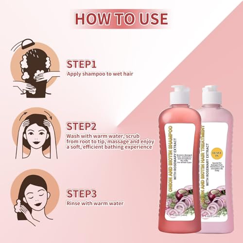 Onion & Rosemary Shampoo for Hair Growth and Shine - LMDGDS