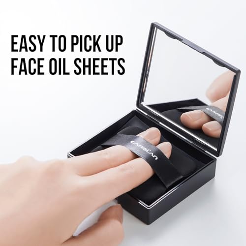 Oil Blotting Paper with Powder & Mirror - 150 Sheets