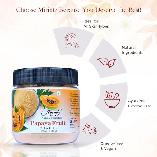 Natural Papaya Powder for Skincare & DIY Face Masks 3.5 oz