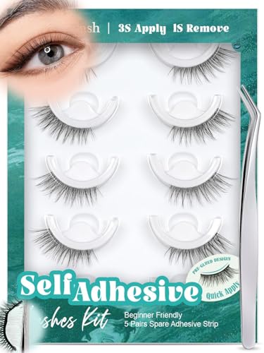 Obeyalash Self-Adhesive Half Lashes - Cat Eye Wispy 14mm