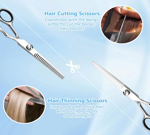 Hair Cutting Scissors & Thinning Shears Kit - Salon Professional