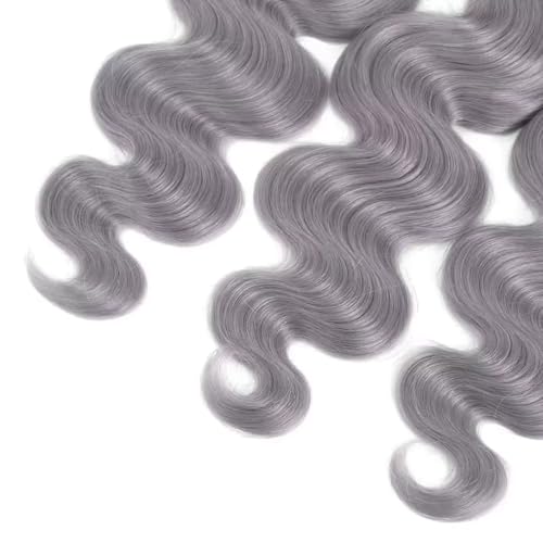 Gray Body Wave Bundles - 16, 18, 20 Inch Unprocessed Brazilian Hair