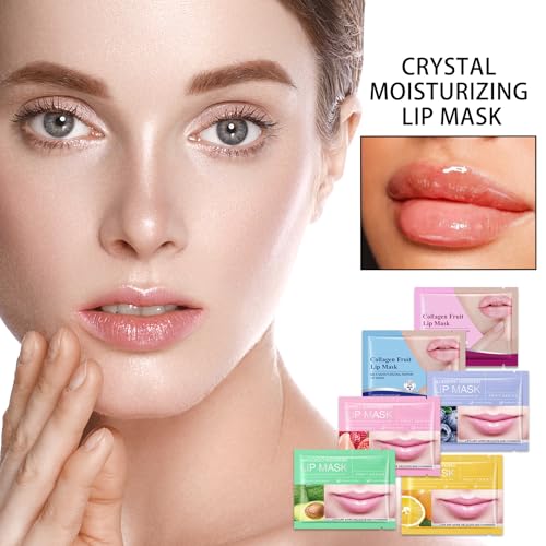 30 Packs Moisturizing Lip Masks,Overnight Lip Patches,Hydrating Lip Mask Set for Lip Care,Plumping Lip Sheet Mask,Lightweight Lip Sleeping Masks for All Skin Types