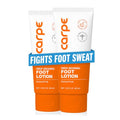 Carpe Sweat Absorbing Foot Lotion - Eucalyptus Antiperspirant Cream (2-Pack)
