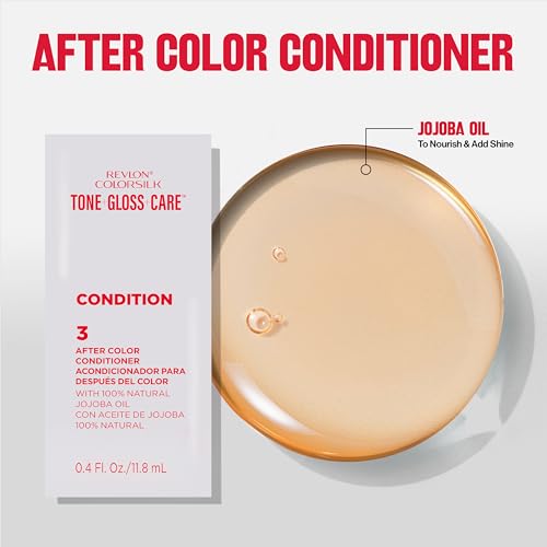 Revlon ColorSilk Tone + Gloss + Care Demi-Permanent Hair Color - Black