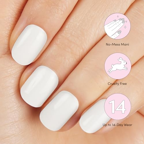 Dashing Diva Glaze Gel Nail Starter Kit - Daikon (32 Strips & Mini LED Lamp)