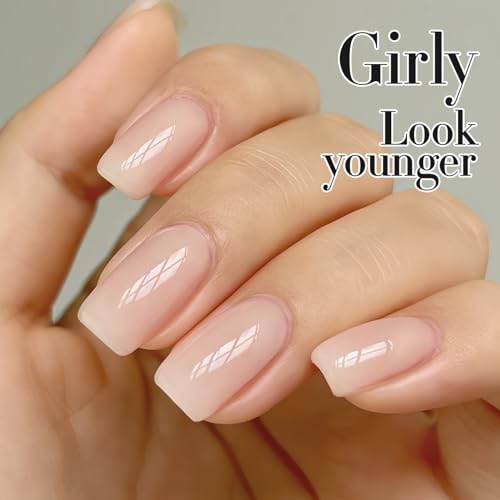 Double Rhythm Translucent Jelly Gel Polish - Sheer Beige Nude 15ml