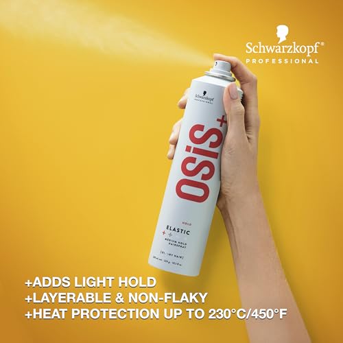 OSiS+ Elastic Hairspray - Light Hold with Heat Protection for All Hair Types