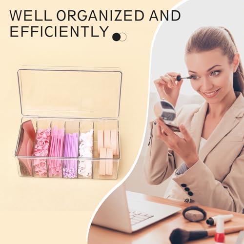 Acrylic Lash Extension Organizer with 6 Compartments