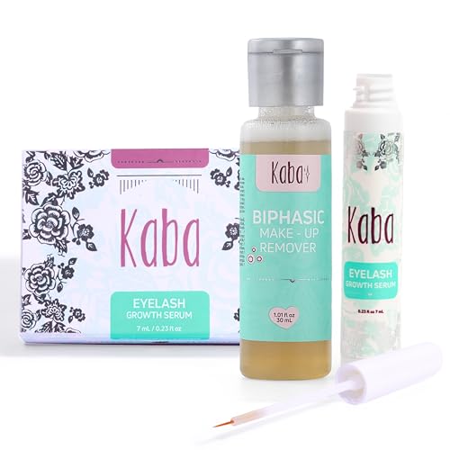 Kaba Eyelash Growth Serum for Longer Thicker Lashes - 30 Days Natural Boost