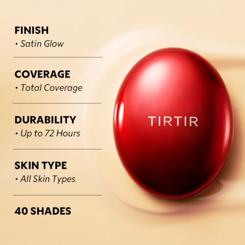 TIRTIR Mask Fit Red Cushion Foundation - Full Coverage, Satin Glow