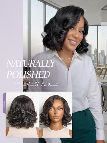 LUVME HAIR 12 Inch Body Wave Glueless Lace Front Wig - 100% Human Hair