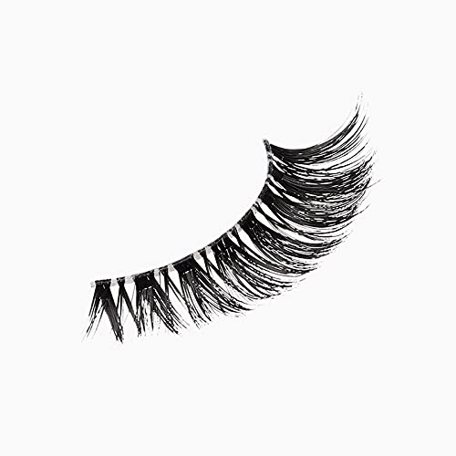 KISS Lash Couture, False Eyelashes, 'Jubilee', 10 mm, Includes 4 Pairs Of Lashes, Contact Lens Friendly, Easy to Apply, Reusable Strip Lashes, Glue On