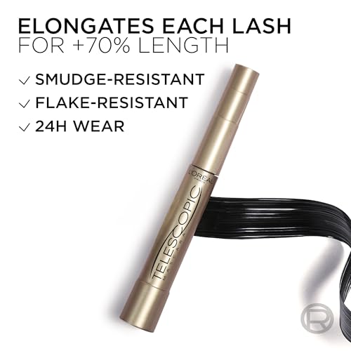 L’Oréal Paris Telescopic Mascara Lengthening Black Brown 0.27 fl oz