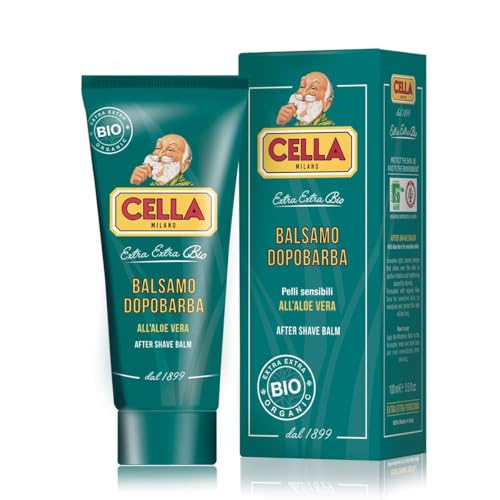 Cella Milano Aftershave Balm ? Soothing & Hydrating Post-shave Formula for All Skin Types, Enriched with Aloe Vera, 100?ml ? Irrestistible Pink Pepper & Precious Woods Scent, Made in Italy