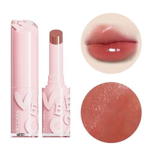 Hydrating Lipstick, Richly Pigmented, Nourishing Lip Tint Balm, Moisturizing Lip Gloss, Long-Lasting Creamy Lipstick, Non-Stick (Almond milk tea, 03)