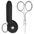 Eyebrow Scissors 3.75" Round Tip Stainless Steel with Case