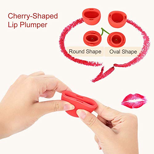 FERNIDA Cherry Lip plumper for Big Lip, 2 in 1 Lip and Eye Device Red Light Devce (White)
