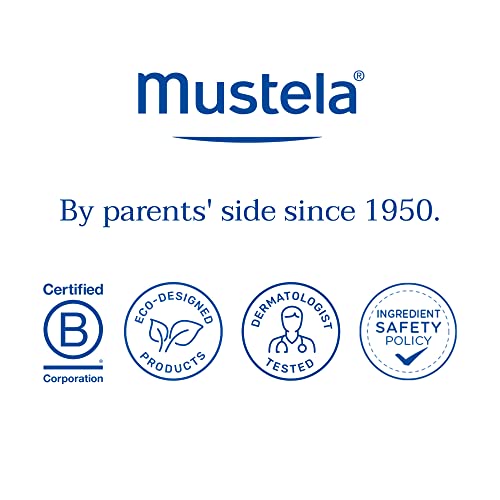 Mustela Stelatopia Eczema-Prone Skin Cleansing Gel - Baby Face & Body Wash with Natural Avocado & Sunflower Oil - Fragrance-Free & Tear Free - 16.9 fl. oz.