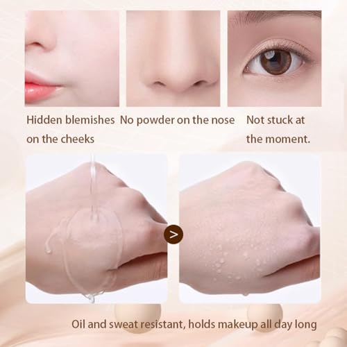 LAMUSELAND Matte Liquid Foundation Makeup, Full Coverage Lightweight Long-lasting Flawless Foundation Concealer Makeup for All Skin (03, M)