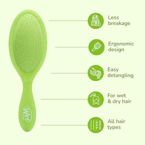 Wet Brush Original Detangler, Lime-a-rita (Summer Quencher), Ultra-Soft IntelliFlex Bristles Glide Through Tangles, Detangling Hair Brush (Wet & Dry), Women & Men, Limited Edition