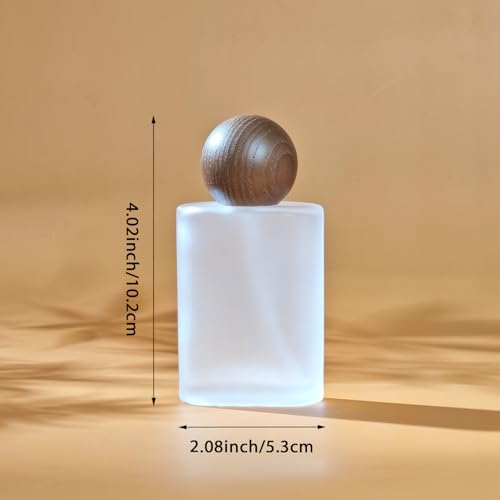 50ml Frosted Glass Perfume Spray Bottle with 3 Dispensers