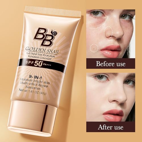 9-in-1 BB Cream with SPF 50 Sunscreen, Full Coverage Foundation