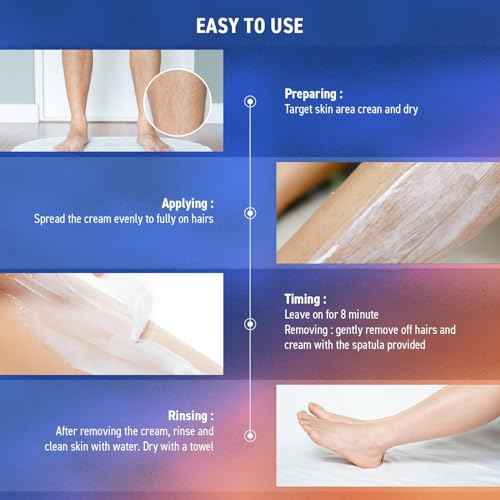 Hair Removal Cream for Men: Depilatory Cream For Unwanted Male Hair In Intimate/Private Area - Skin Friendly, Painless & Flawless cream (4 Ounce)