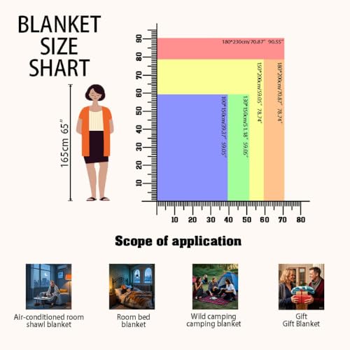 Halloween Movie Watching Throw Blanket - 300GSM Cozy Decor