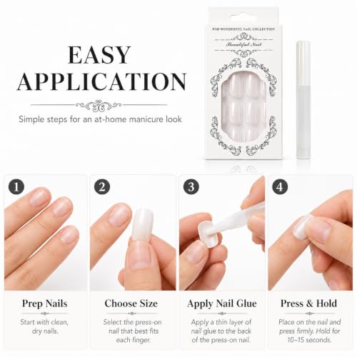 Press On Nails Full Cover Stick On Nail Art Salon Style