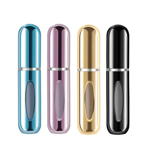 Yamadura 5ml Refillable Perfume Atomizer Bottles, 4-Pack