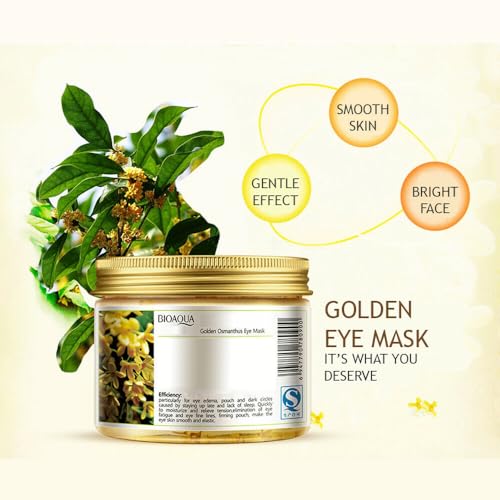 BIOAQUA Under Eye Patches ? Collagen Gel Eye Mask for Puffiness & Dark Circles ? Hydrating Osmanthus Lemon Eye Patches, 80 Pcs