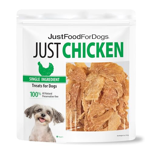 Just Food for Dogs Chicken Breast Jerky Treats, 5 oz