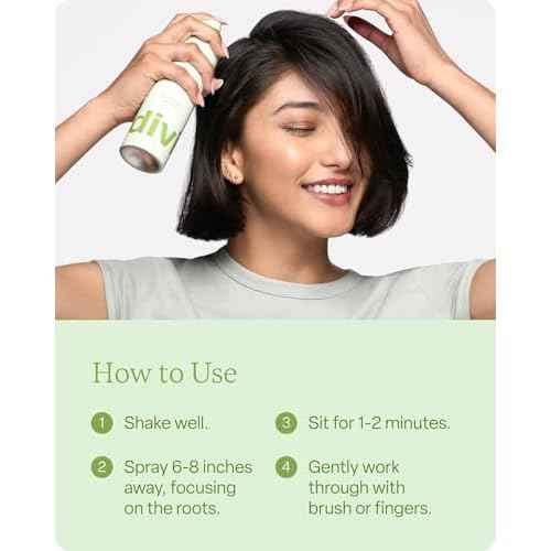 Divi Dry Shampoo Spray for Women - Formulated to Absorb Oil, Balance the Scalp and Extend Time Between Washes - Free of Benzene, Butane, Propane and Talc