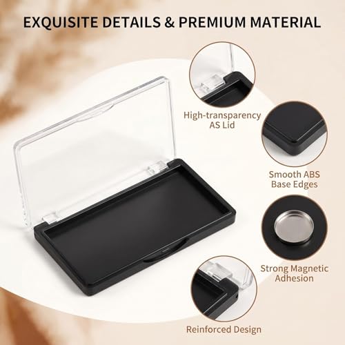 Magnetic Refillable Makeup Palette with Storage Box - Travel Cosmetic Organizer
