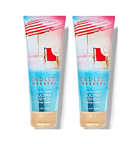 Bath & Body Works Endless Weekend Ultimate Hydration Cream For Women 8 Fl Oz 2- Pack (Endless Weekend) 16 Ounce