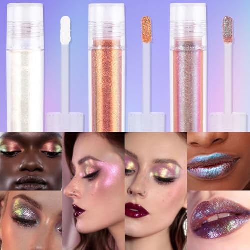 Grospe Liquid Glitter Eyeshadow - Holographic Color Shifting