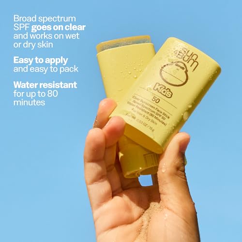 Sun Bum Kids SPF 50 Clear Face Stick Sunscreen 0.53 oz