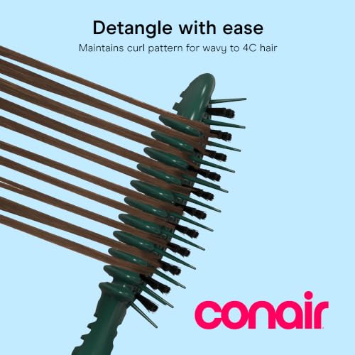 Conair Curl Define Pro Detangler Brush for Curly Hair - 3-Piece Set